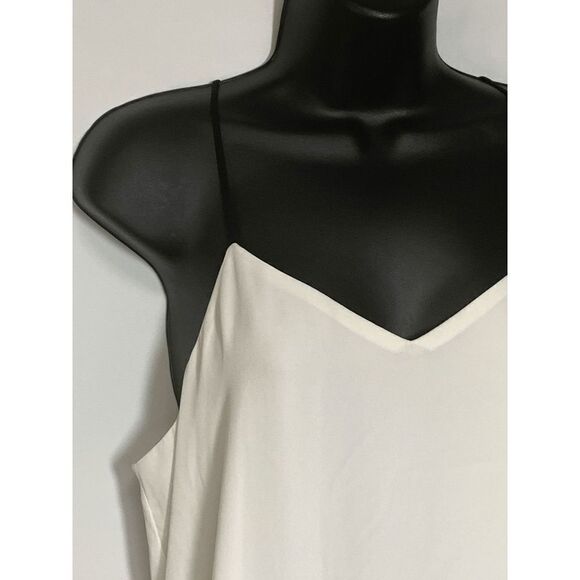 Express Women's Spaghetti Color Block Black/White Top Size M - Picture 5 of 10